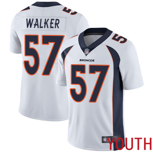 Youth Denver Broncos #57 Demarcus Walker White Vapor Untouchable Limited Player Football NFL Jersey->women nfl jersey->Women Jersey